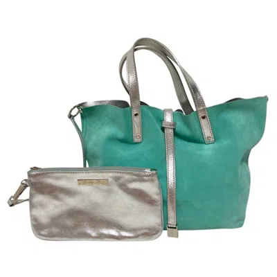 Pre-owned Tiffany & Co Tiffany Blue Leather Tote Bag ()