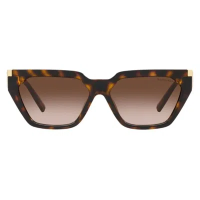 Tiffany & Co Tiffany Brown Gradient Irregular Ladies Sunglasses Tf4205u 80153b 56