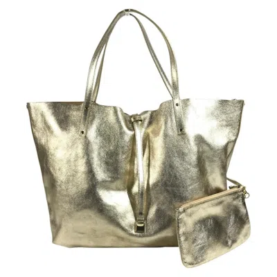 Pre-owned Tiffany & Co Tiffany Gold Leather Handbag Pouch Shoulder Bag Tote Bag ()