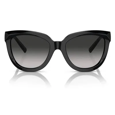 Tiffany & Co Tiffany Grey Gradient Cat Eye Ladies Sunglasses Tf4215 80013c 53 In Black