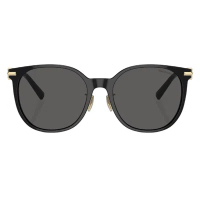 Tiffany & Co Tiffany Grey Gradient Round Ladies Sunglasses Tf4224d 8001s4 56 In Black