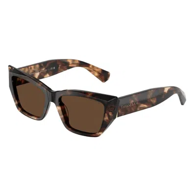Tiffany & Co Tiffany Light Brown Cat Eye Ladies Sunglasses Tf4230f 84213g 54