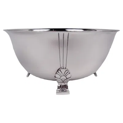 Pre-owned Tiffany & Co Tiffany Midcentury Modern Bowl In Classic Palmette Pattern In Silver