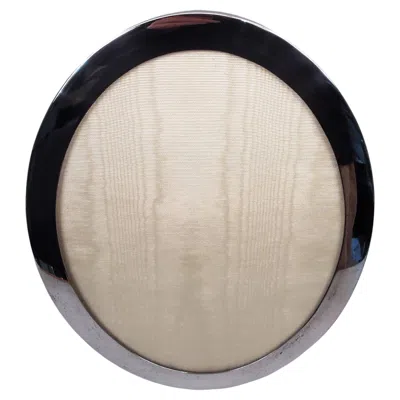 Pre-owned Tiffany & Co Tiffany Midcentury Modern Sterling Silver Oval Picture Frame In Sand