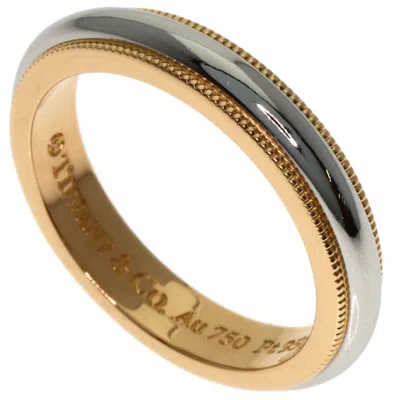 Pre-owned Tiffany & Co Tiffany Pink Gold (18k) Platinum 950 Band Ring ()