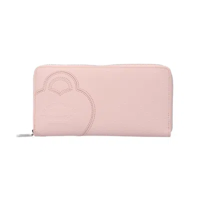Pre-owned Tiffany & Co Tiffany Pink Leather Long Wallet (bi-fold) ()