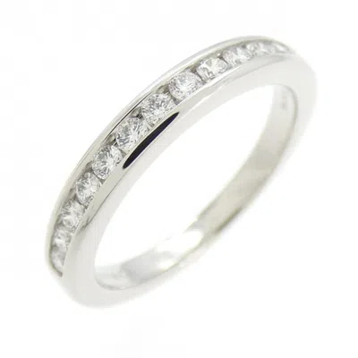 Pre-owned Tiffany & Co Tiffany Platinum Platinum Band Ring () In Silver