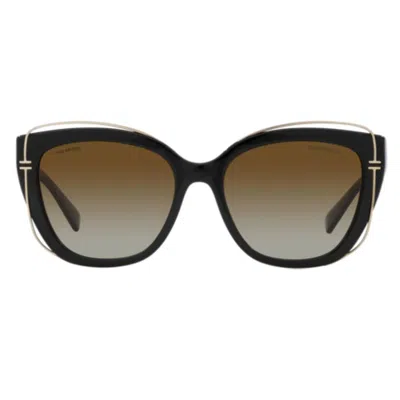 Tiffany & Co Tiffany Polarized Brown Gradient Cat Eye Ladies Sunglasses Tf4148 8364t5 54