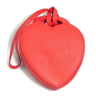 Pre-owned Tiffany & Co Tiffany Red Color Leather Coin Purse/coin Case ()