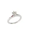 Tiffany & Co . Tiffany Setting Platinum Diamond Engagement Ring (authentic Pre-loved) In Metallic