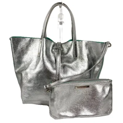 Pre-owned Tiffany & Co Tiffany Silver Leather Handbag Shoulder Bag Tote Bag ()