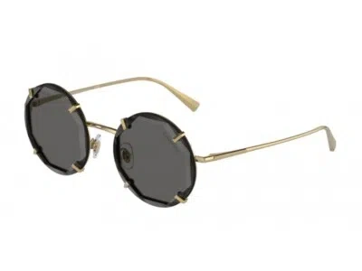 Pre-owned Tiffany & Co Tiffany Sunglasses Tf3091 6002s4 Gold Dark Gray Woman