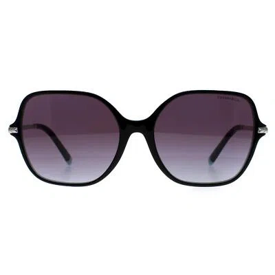 Pre-owned Tiffany & Co Tiffany Sunglasses Tf4191 80553c Black On Tiffany Blue Gray Gradient