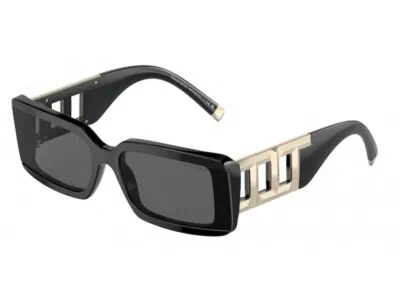 Pre-owned Tiffany & Co Tiffany Sunglasses Tf4197 8001s4 Black Dark Gray Woman