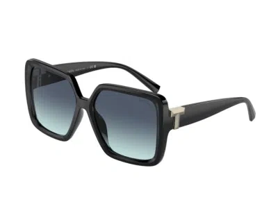 Pre-owned Tiffany & Co Tiffany Sunglasses Tf4206u 80019s Black Light Blue Woman