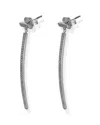 Tiffany & Co . Tiffany T 18k 0.42 Ct. Tw. Diamond Earrings (authentic Pre-loved) In Metallic