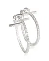 Tiffany & Co . Tiffany T 18k 0.82 Ct. Tw. Diamond Earrings (authentic Pre-loved) In Metallic