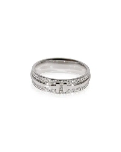 Tiffany & Co . Tiffany T 18k 1.16 Ct. Tw. Diamond Ring (authentic Pre-loved) In Metallic