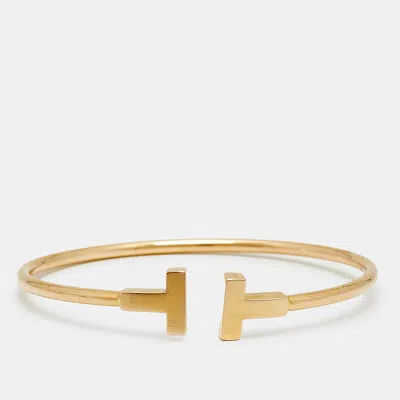 Pre-owned Tiffany & Co Tiffany T 18k Yellow Gold Bracelet
