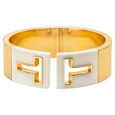 Pre-owned Tiffany & Co Tiffany "t" Ceramic Cuff In Multi