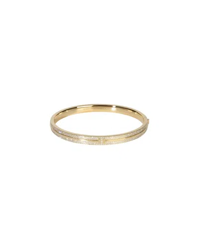 Tiffany & Co . Tiffany T Hinged Bangle 0.82 Ct. Tw. Diamond Bracelet (authentic  Pre-loved) In Gold