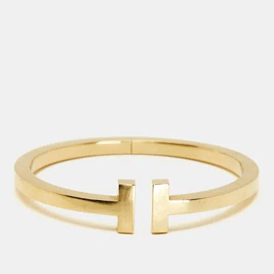 Pre-owned Tiffany & Co Tiffany T Square 18k Yellow Gold Bracelet