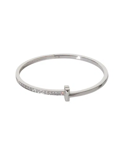 Pre-owned Tiffany & Co . Tiffany T T1 Narrow Hinged 18k 1.00 Ct. Tw. Diamond Bracelet  (authentic Pre-loved)