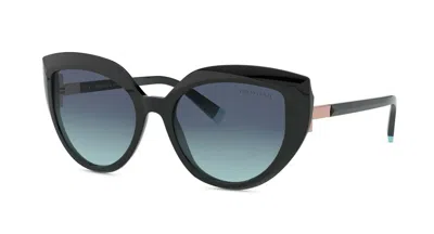 Pre-owned Tiffany & Co Tiffany T Tf 4170 Black/blue Shaded (8001/9s) Sunglasses
