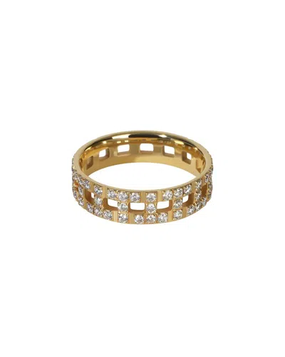 Pre-owned Tiffany & Co . Tiffany T Wide Gold 0.99 Ct. Tw. Diamond Ring (authentic Pre-loved)