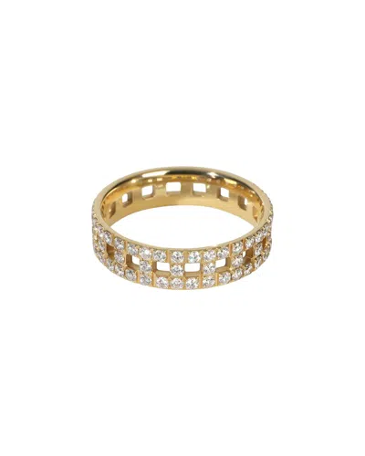 Tiffany & Co . Tiffany T Wide Gold 1.11 Ct. Tw. Diamond Ring (authentic Pre-  Loved) In Transparent