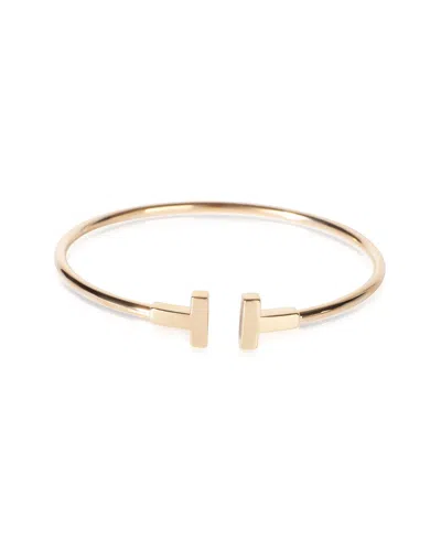 Pre-owned Tiffany & Co . Tiffany T Wire Rose Gold Bracelet (authentic Pre-loved)