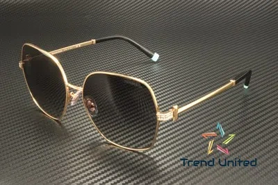 Pre-owned Tiffany & Co Tiffany Tf3085b 61053c Rubedo Grey Gradient 59 Mm Women's Sunglasses