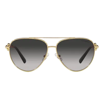 Tiffany & Co Tiffany Tf3092 Sunglasses In Gold