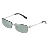 Tiffany & Co . 60mm Rectangular Sunglasses In Gold