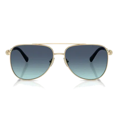 Tiffany & Co Tiffany Tf3116 Sunglasses In Gold