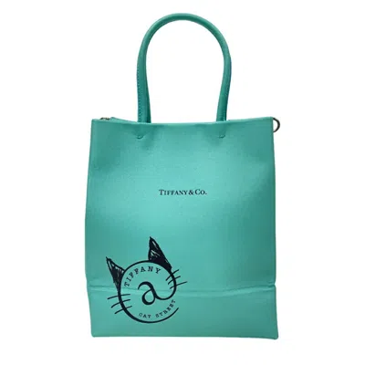 Pre-owned Tiffany & Co Tiffany Tiffany Blue Leather Tote Bag ()