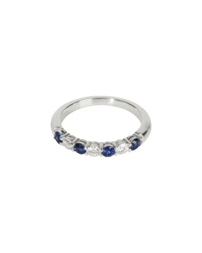 Pre-owned Tiffany & Co . Tiffany Together Platinum 0.24 Ct. Tw. Diamond Band (authentic Pre-loved) In Silver