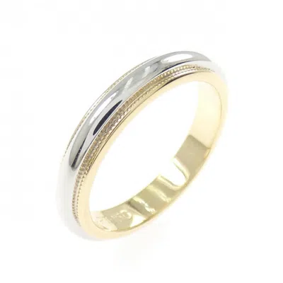 Pre-owned Tiffany & Co Tiffany Yellow Gold (18k) Platinum 950 Band Ring ()