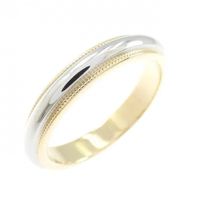 Pre-owned Tiffany & Co Tiffany Yellow Gold (18k) Platinum 950 Band Ring ()