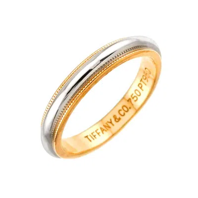 Pre-owned Tiffany & Co Tiffany Yellow Gold (18k) Platinum 950 Band Ring ()