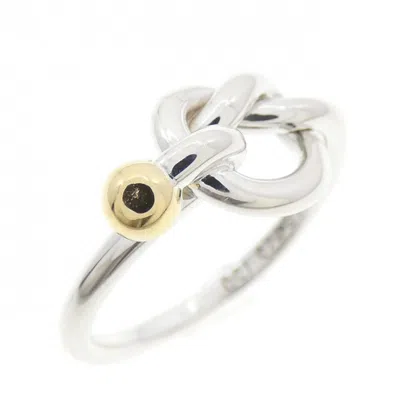 Pre-owned Tiffany & Co Tiffany Yellow Gold (18k) Silver 925 Band Ring ()