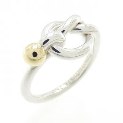 Pre-owned Tiffany & Co Tiffany Yellow Gold (18k) Silver 925 Band Ring ()
