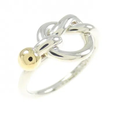 Pre-owned Tiffany & Co Tiffany Yellow Gold (18k) Silver 925 Band Ring ()