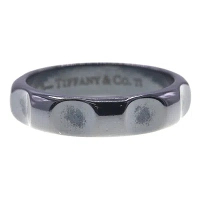Pre-owned Tiffany & Co Titanium Band Ring () In Black