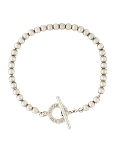 Pre-owned Tiffany & Co Toggle Bead Bracelet, 6" In Multi