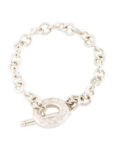 Pre-owned Tiffany & Co Toggle Bracelet, 6.5" In Multicolor