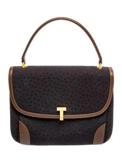 Pre-owned Tiffany & Co Top Handle Bag In Black