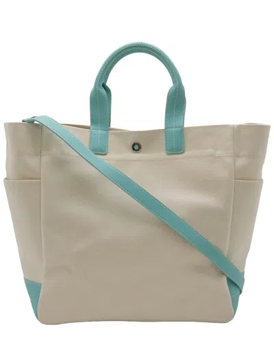 Pre-owned Tiffany & Co . Tote (authentic Pre-loved) In White/white