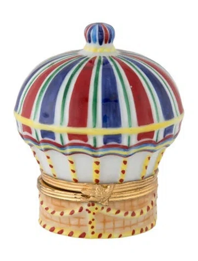 Pre-owned Tiffany & Co Trinket Box In Blue/red/white