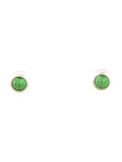 Pre-owned Tiffany & Co Tsavorite Color By The Yard Stud Earrings In Multicolor